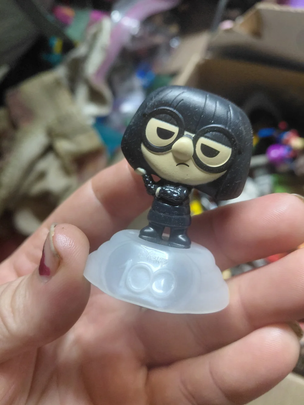 Edna Mode figure from the 2023 McDonald's Disney 100th Anniversary Happy Meal pr